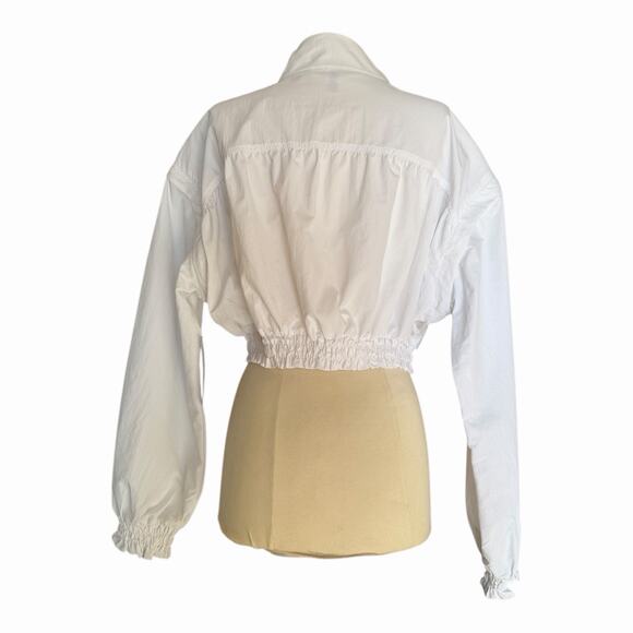 Spiritual Gangster Bridget Crop Zip Jacket / Vest 2-Way Bright White Small NWT - Picture 6 of 16